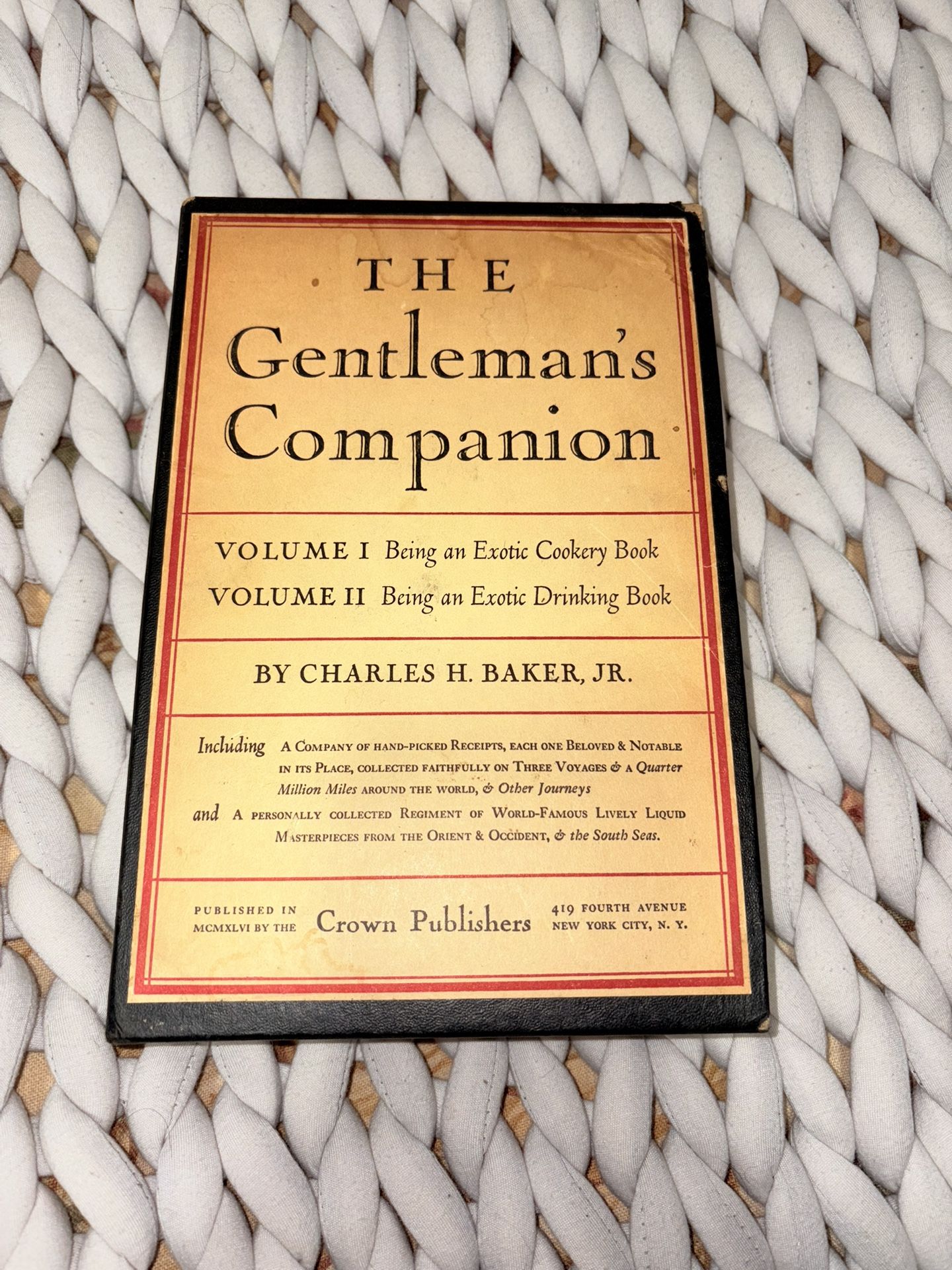 Vintage The Gentleman’s Companion Books 1946