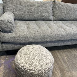 Tufted Sofa and Ottoman From Article. Sven 88"