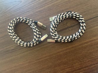 New 2-Piece USB-A to USB-C Charging Cable 