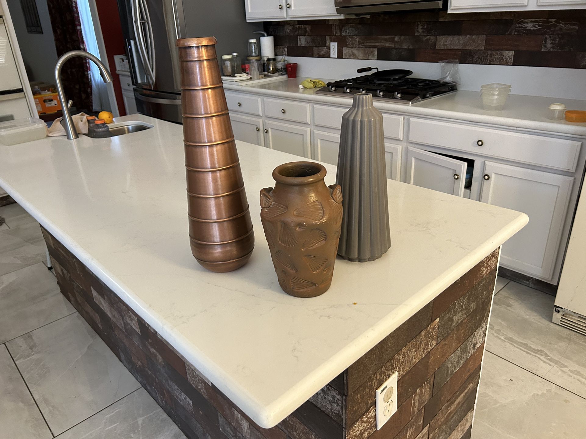 Different Color And Size Vases