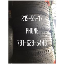 Used Tire For Sale 215/55/17 $45 each installed