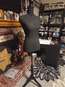 Black Dress Form Mannequin with Stand