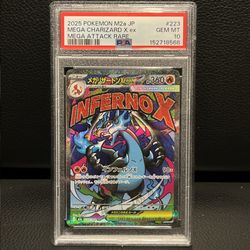 2025 POKEMON JPN M2A-MEGA DREAM EX MEGA ATTACK RARE MEGA CHARIZARD X EX PSA 10