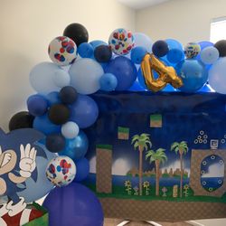 Hand Made Sonic Backdrop 