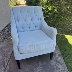 Accent Chair Light Turquoise 