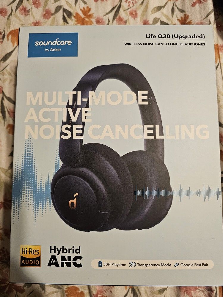 Soundcore By Anker Life Q30 On Ear Headset (Wireless Noise Cancelling Headphones)