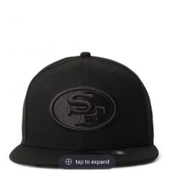 Men's NFL's San Francisco Black On Black New Era Snapback