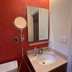 2 Bathroom Mirrors, Shelf And Caddy $40  *Cash Only*