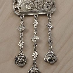 Old Silver Necklace. Weight 59 Grams 
