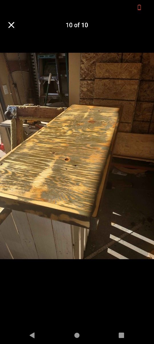Custom Rustic Bar With Bar Stools