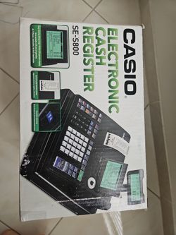 Casio SE-S800 Electronic Cash Register – Fully Working – Dual Display