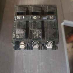 Siemens 3p/60a Snap In Breaker