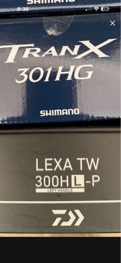Shimano Tranx 301HG and Daiwa Lexa TW 300HL-P