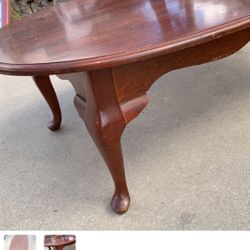 Oval Shaped Coffee Table 