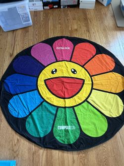 Murakami x Complex Con Flower Beach Towel Rainbow