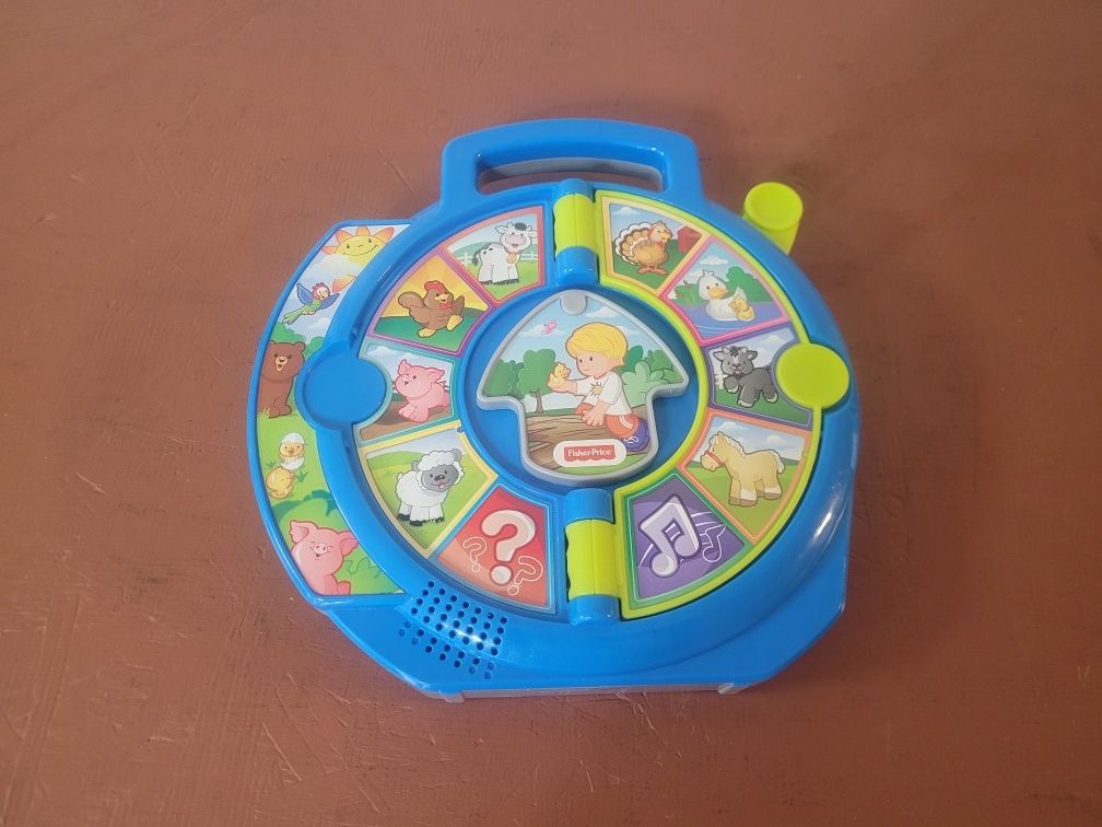 Fisher Price Little People World Of Animals See 'n Say With 2 Pages