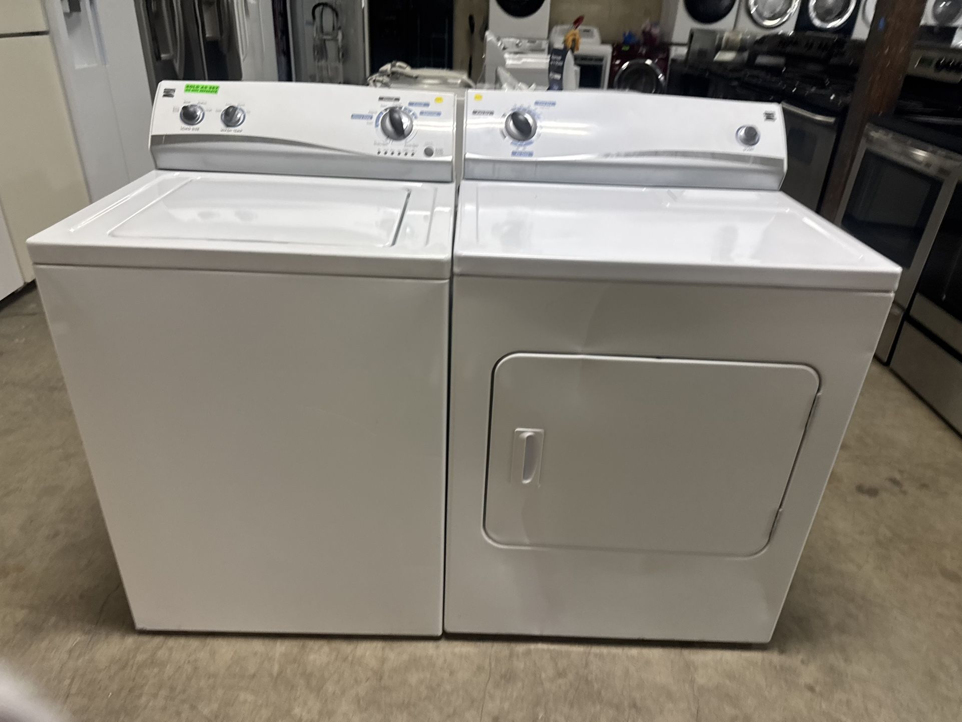 Kenmore Washer And Dryer Set With FREE 1 Year Warranty