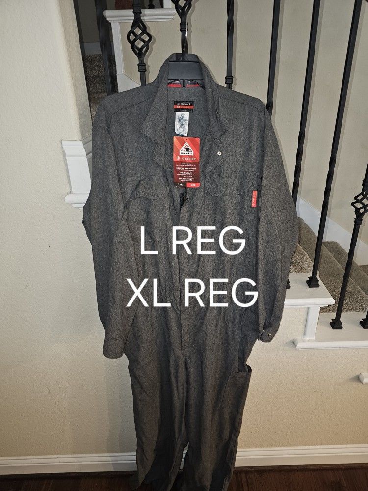 BULWARK FRC IQ SERIES CONFORT LIGHT WEIGHT GREY COVERALLS 
