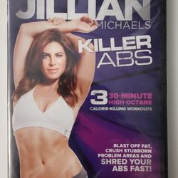 Jillian Michaels Killer Abs DVD Abdominal Workout Exercise Weight Lose Toning 