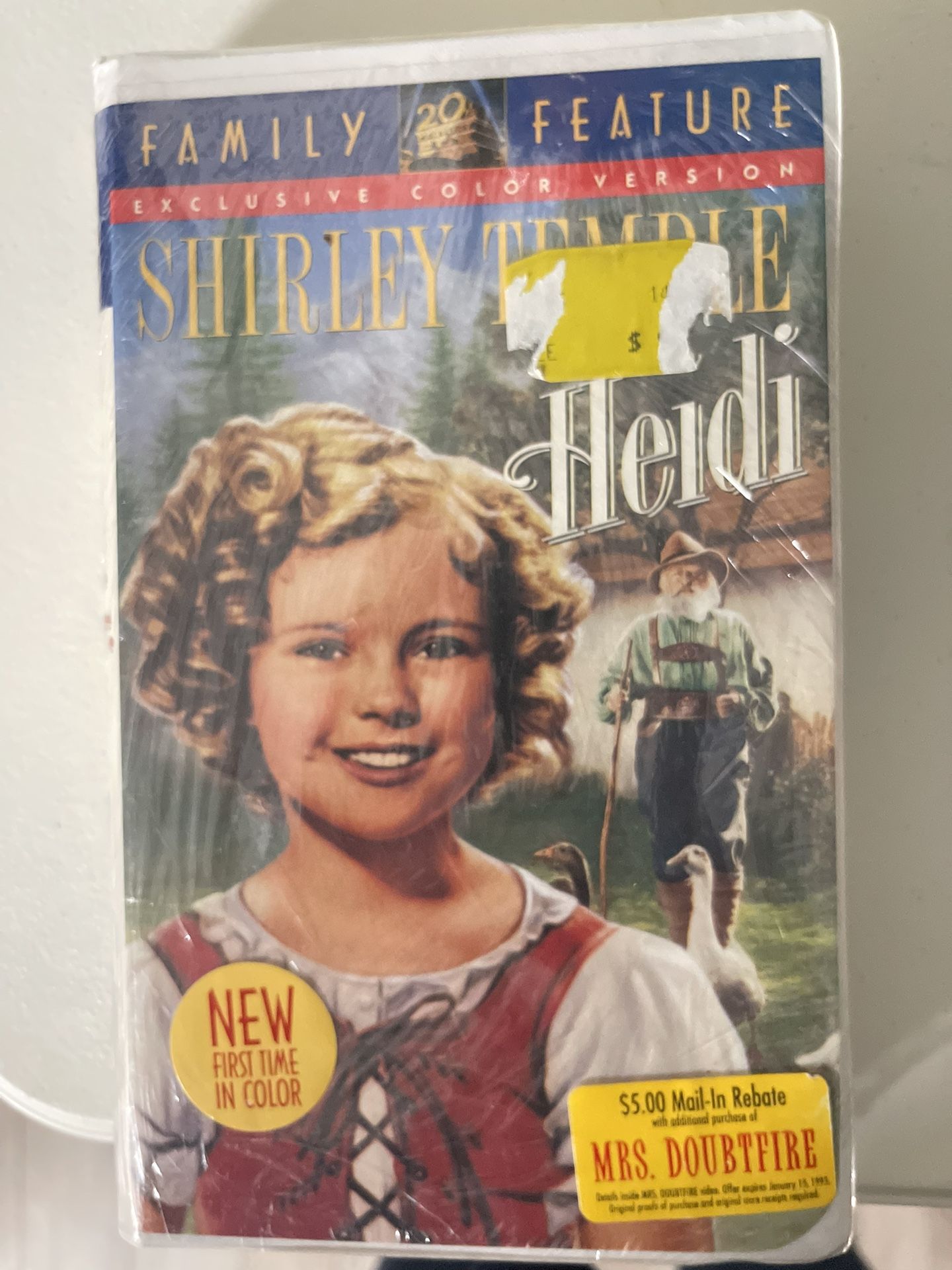 1998 Movie Heidi/Shirley Temple-Colorized Edition.