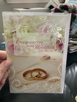 New Special Thoughts Congrats On your Wedding Card & Envelope!