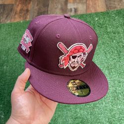 Exclusive SOLD OUT Pittsburgh Pirates 59fifty New Era Fitted Red Velvet Hat with  Lava Red UV Not Hat Club   •SOLD OUT EXCLUSIVE LIMITED RELEASE  