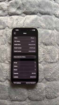 Apple iPhone 15 Pro 256GB ($390)OBO
