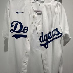 Dodgers Kike Hernandez White Home Jersey Small