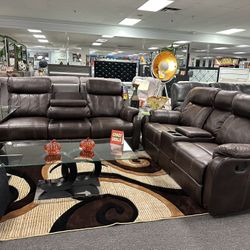 RECLINER SOFA AND LOVESEAT W/ FREE RECLINER CHAIR NOW ON BLACK FRIDAY SALE** (Limited Time)