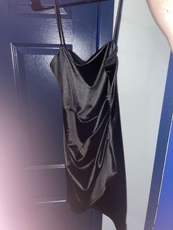 Black mini dress