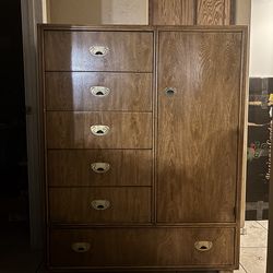 Vintage Drexel Mid Century Modern Tall Dresser