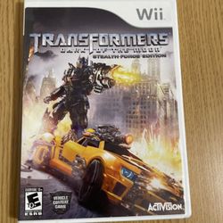 Nintendo Wii Transformers: Dark Of The Moon Stealth Force Edition