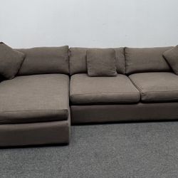 2 pc Lounge Sectional sofa with left arm chaise. We deliver & setup.