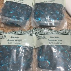 Glass gems for decoration