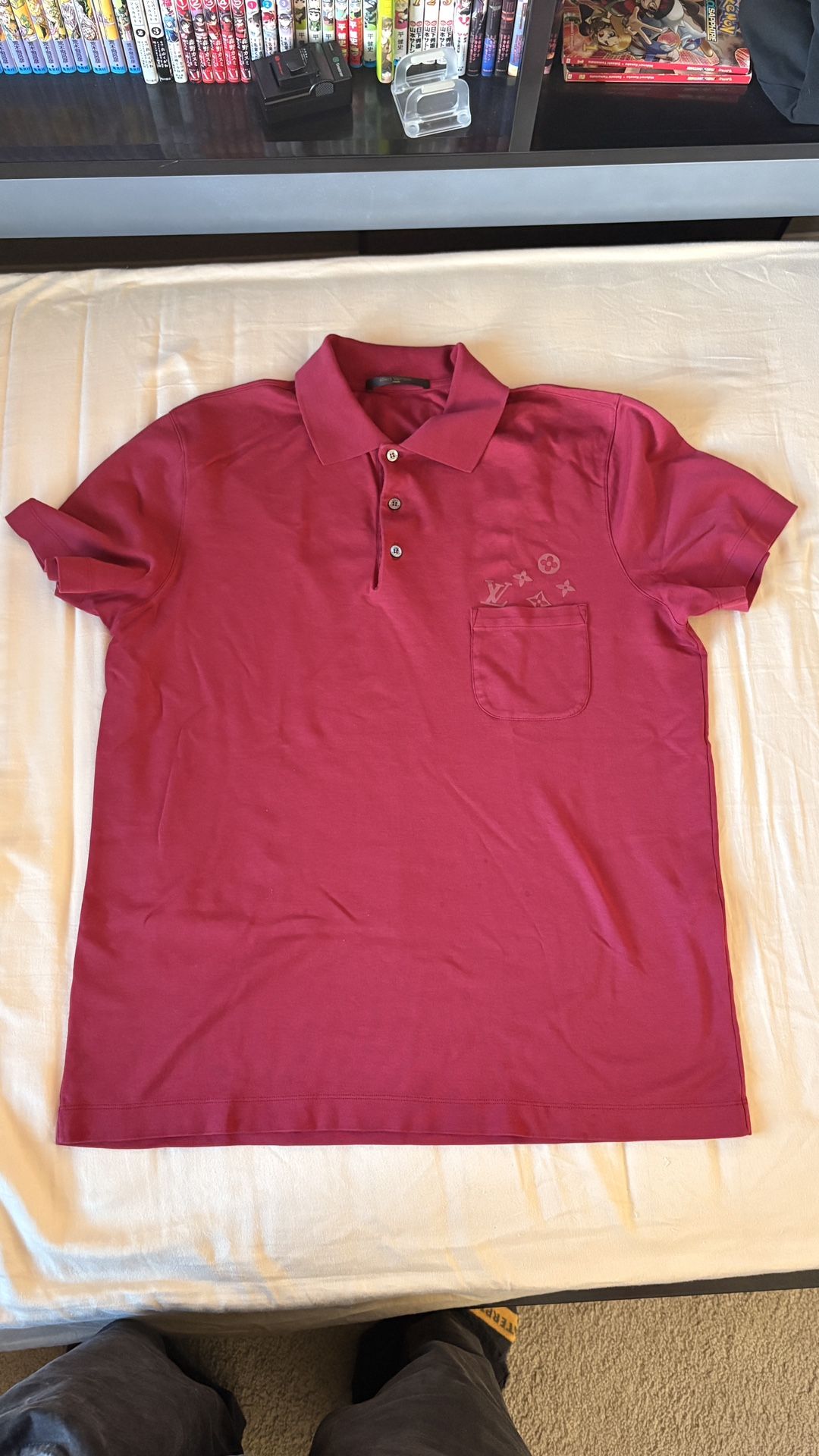 LOUIS VUITTON WINE RED POLO MONOGRAM 