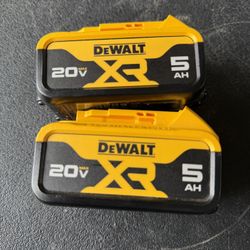 20V MAX Premium Lithium-lon 5.0Ah Battery Pack (2 Pack)