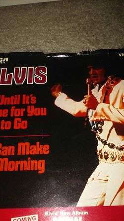 Elvis Presley Rare 7 inch Picture sleeve.....last one released before he died