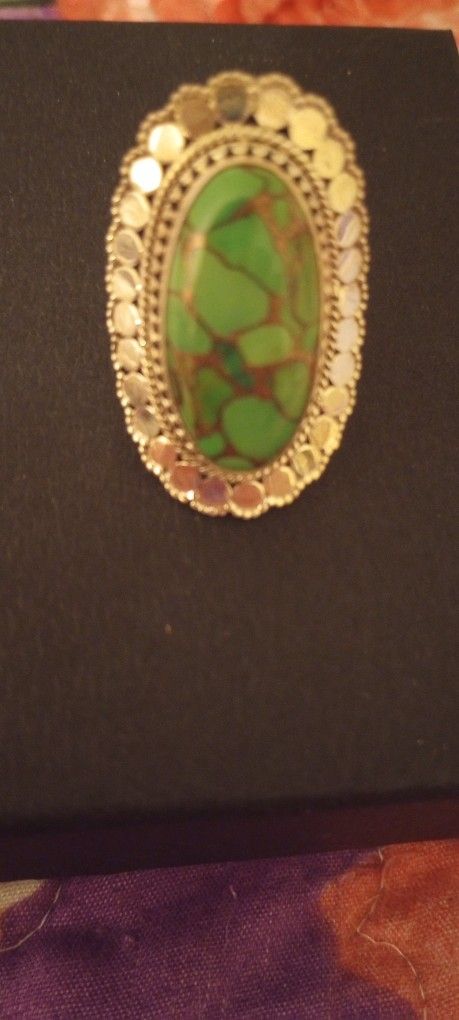Women's Mojave Green Turquoise Ring 