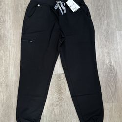 Women's Black Jogger Scrub Pants