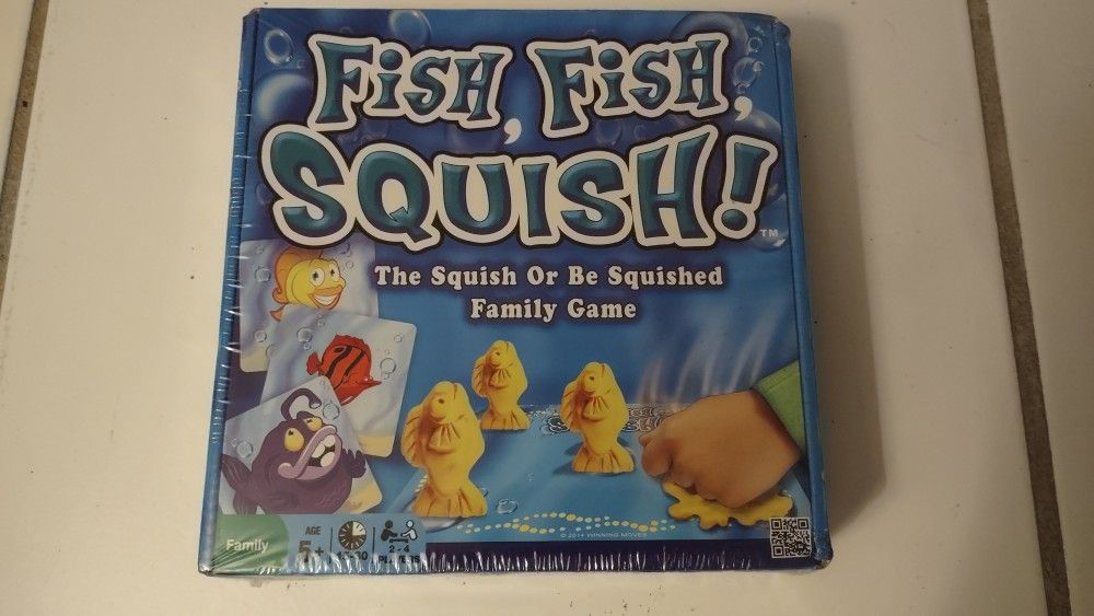 Fish Fish Squish Board Game, New