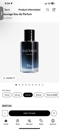 Dior Sauvage Edp 3.4oz