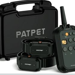 PATPET Dog Shock Collar for 2 Dogs - 3/4 Mile Range E Collar for Dogs Training Collar for Medium to Large Dogs (15-140lbs)