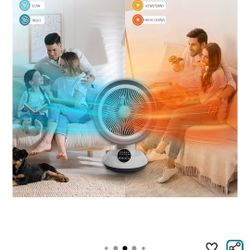 2-in-1 Heater Fan Combo, Air Circulator Fan
