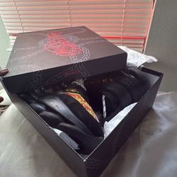 Versace Black Suede Chain Reaction (only worn once)