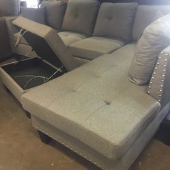 Sectional With Storage Ottoman Clearance Sale **
