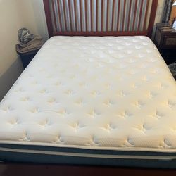 Rimensy Queen 14” Hybrid Mattress with Bed Frame