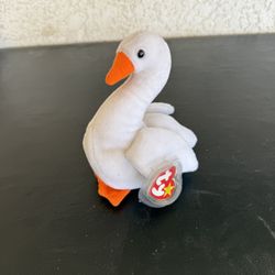 TY Beanie Baby Swan Named Gracie 