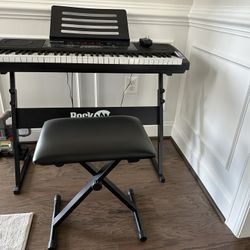 Rock Jam 61 Keys Keyboard With Bench 