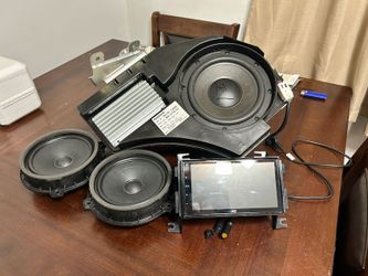 Nissan Bose Subwoofer Amp + JVC Head Unit Speaker Bundle