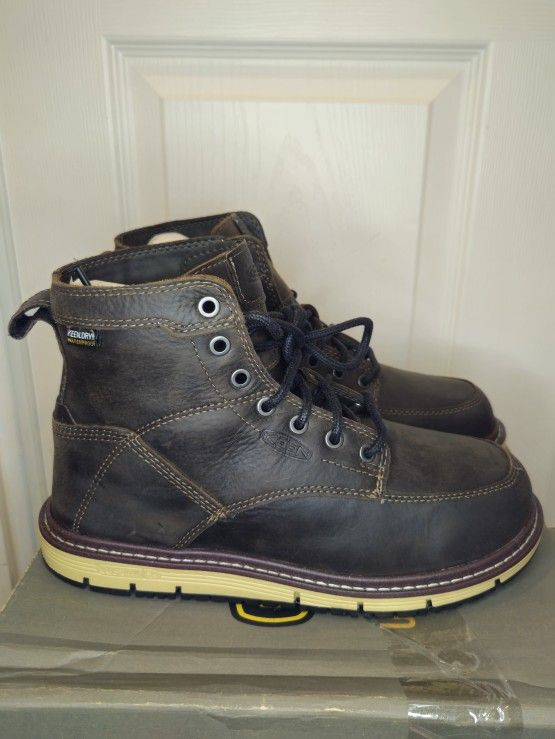Keen Utility San Jose 6" Soft Toe Waterproof Work Boots 1023203EE Mens Size 7 EE